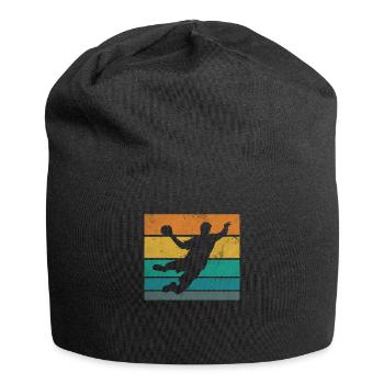 Handball Retro Handballteam Vintage Ballsport - Jersey-Beanie - Schwarz - Vorne