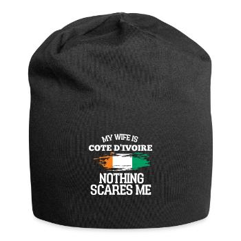 Épouse Côte d’Ivoire - Bonnet en jersey - noir - Devant