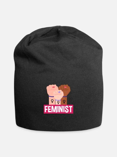 Feminismus Feministin - Jersey-Beanie - Schwarz