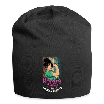 Retro Droits humains Droit féministe Femmes Égalité - Bonnet en jersey - noir - Devant