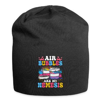 Cool Artist Art Acrylic Painting Casting Color - Jersey Beanie - black - Front