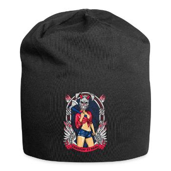 Horror Clown Horrorfilm Filmfestival + Halloween - Jersey-Beanie - Schwarz - Vorne