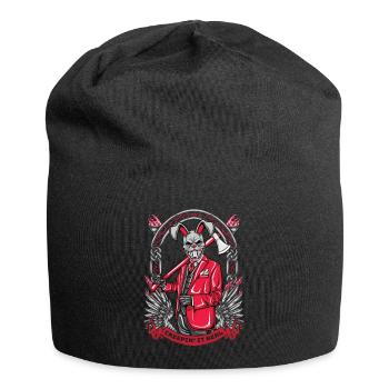 Horror Clown Horrorfilm Filmfestival + Halloween - Jersey-Beanie - Schwarz - Vorne