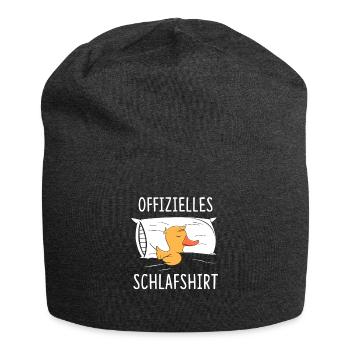 Offizielles Schlafshirt Quietschentchen - Jersey-Beanie - Anthrazit - Vorne