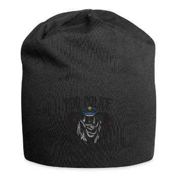 Buh Polizei, Buh Kriminelle! Polizist Halloween - Jersey-Beanie - Schwarz - Vorne