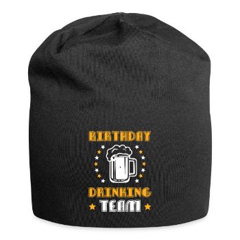 Équipe de consommation d’anniversaire - Bonnet en jersey - noir - Devant