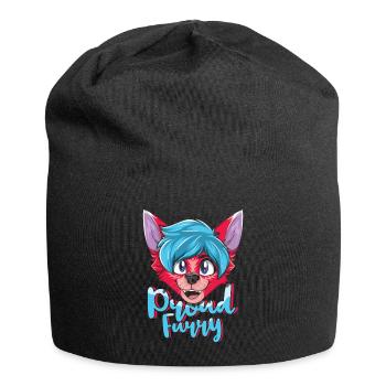 Stolzer pelziger Schwanz Ohr pelzige Person Cosplay cool - Jersey-Beanie - Schwarz - Vorne