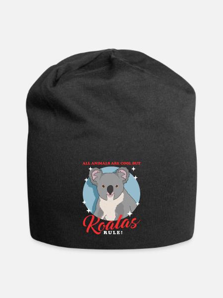 Koala Koalas Koalabären Koalabär Geschenk - Jersey-Beanie - Schwarz