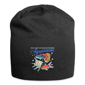 Aquaristik Aquarium Aquarianer Zierfisch Geschenk - Jersey-Beanie - Schwarz - Vorne