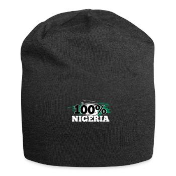 Nigéria - Bonnet en jersey - charbon - Devant