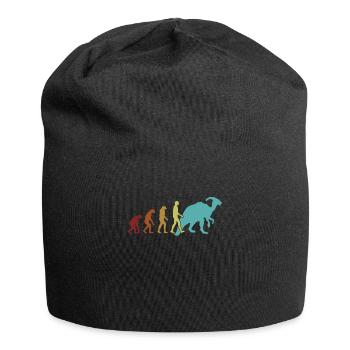 Parasaurolophus Evolution Dinosaur Lover - Jersey Beanie - black - Front