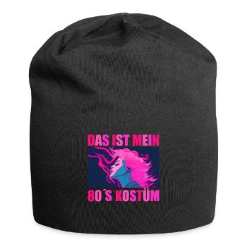 80er Motto Party Das ist mein 80er Jahre Kostüm - Jersey-Beanie - Schwarz - Vorne