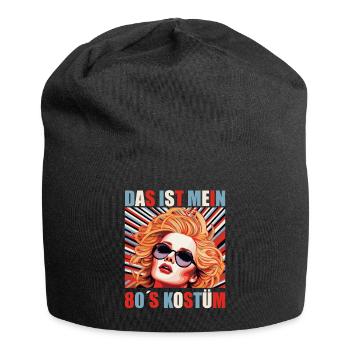 80er Motto Party Das ist mein 80er Jahre Kostüm - Jersey-Beanie - Schwarz - Vorne