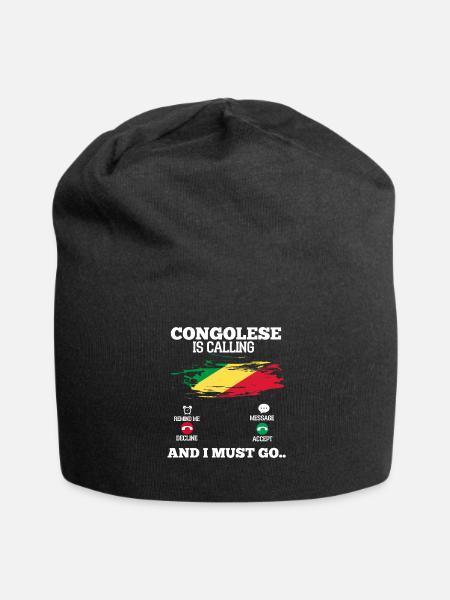 Congo - Bonnet en jersey - noir