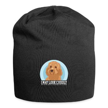 Cavapoo Dogs Cavoodle Dog Owner Gift - Jersey Beanie - black - Front