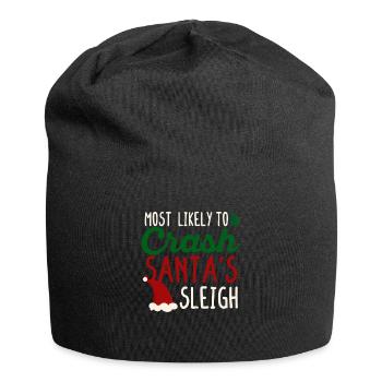 Der wahrscheinlichste Absturz des Schlittens - Jersey-Beanie - Schwarz - Vorne