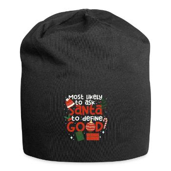 Most likely request to Santa Claus - Jersey Beanie - black - Front