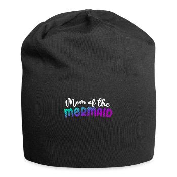 Mom Of The Mermaid Girl Family Matching Mermaid - Jersey Beanie - black - Front