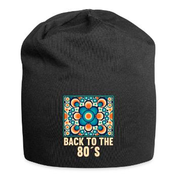 80s Themed Party Back to the 80s Costume - Jersey Beanie - black - Front