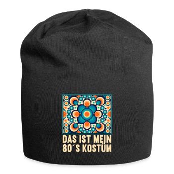 80er Motto Party Das ist mein 80er Jahre Kostüm - Jersey-Beanie - Schwarz - Vorne