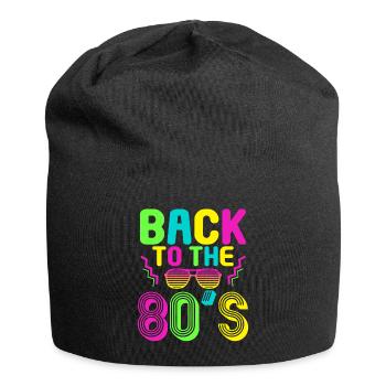 80s Themed Party Back to the 80s Costume - Jersey Beanie - black - Front