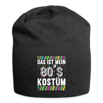 80er Motto Party Das ist mein 80er Jahre Kostüm - Jersey-Beanie - Schwarz - Vorne