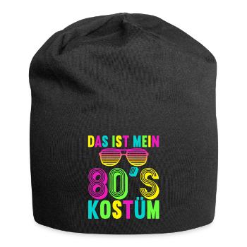 80er Motto Party Das ist mein 80er Jahre Kostüm - Jersey-Beanie - Schwarz - Vorne