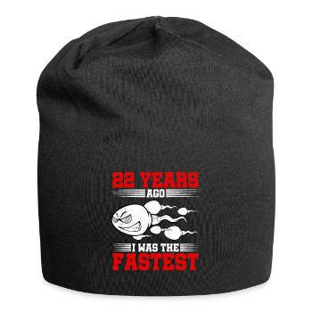 Il y a 22 ans, j’étais le plus rapide - Bonnet en jersey - noir - Devant