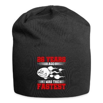 26 years ago I Was The Fastest - Jersey Beanie - black - Front
