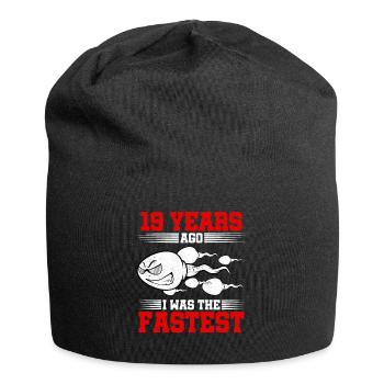 19 years ago I Was The Fastest - Jersey Beanie - black - Front