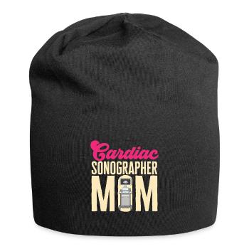 Kardiologe Medizinische Sonographie Ultraschall - Jersey-Beanie - Schwarz - Vorne