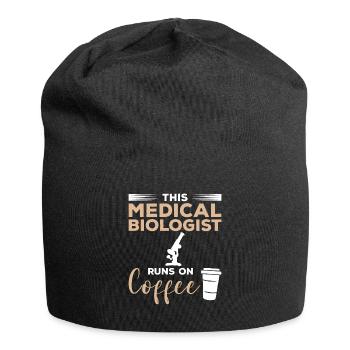 Ce biologiste médical fonctionne sur la biologie du café - Bonnet en jersey - noir - Devant