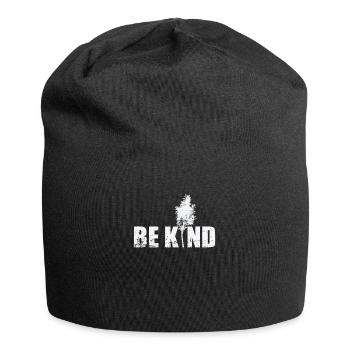 Be Kind Natur Wald Bäume Natur Blätter - Jersey-Beanie - Schwarz - Vorne