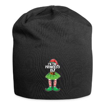 Mädchen Prinzessin Elf Weihnachtsmann Winterurlaub Weihnachten - Jersey-Beanie - Schwarz - Vorne