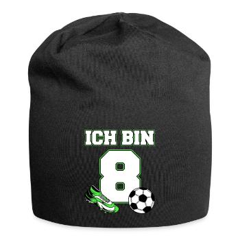 Geschenk 8 Jahre Geburtstagskind - Jersey-Beanie - Schwarz - Vorne