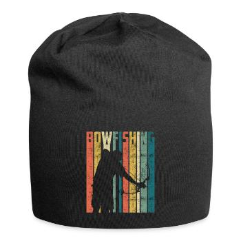 Bogenfischen Bogenjäger Fischjagd Bogen - Jersey-Beanie - Schwarz - Vorne