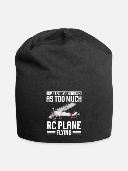 Ferngesteuertes Flugzeug Modellflugzeug - Jersey-Beanie - Schwarz