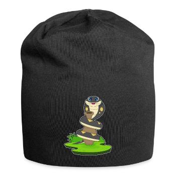 Snake Vase - Jersey Beanie - black - Front