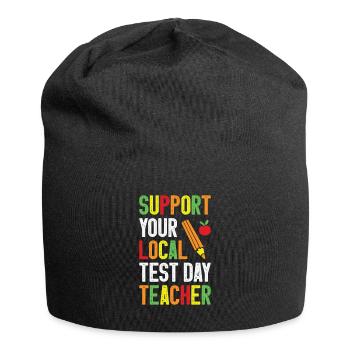 Jour de test Enseignant Test Day School Staar Test - Bonnet en jersey - noir - Devant