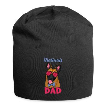 Pet Dog Shepherd Belgian Malinois Dad - Jersey Beanie - black - Front