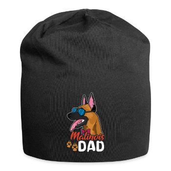 Pet Dog Shepherd Belgian Malinois Dad Malinois - Jersey Beanie - black - Front