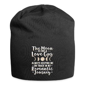 Astronomy Astronomer Moon Phase Romance Stars - Jersey Beanie - black - Front
