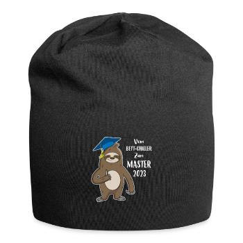 Bett-Chiller zum Master 2023 Faultier - Jersey-Beanie - Schwarz - Vorne