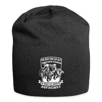 Du bist nie zu alt zum Fahren Opa Motocross - Jersey-Beanie - Schwarz - Vorne