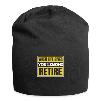 Rentner Rente Lustig - Jersey-Beanie - Schwarz - Vorne