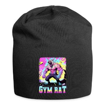 Gym Council Bodybuilding Weight Training Fun Fitness - Jersey Beanie - black - Front