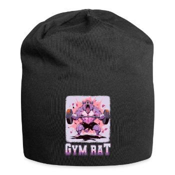 Gym Council Bodybuilding Weight Training Fun Fitness - Jersey Beanie - black - Front