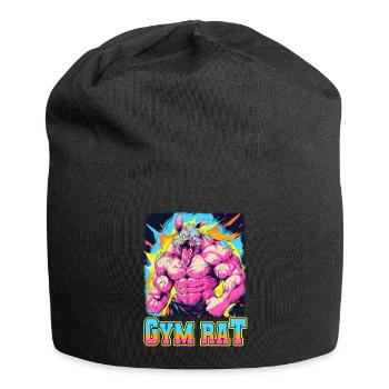Gym Council Bodybuilding Weight Training Fun Fitness - Jersey Beanie - black - Front