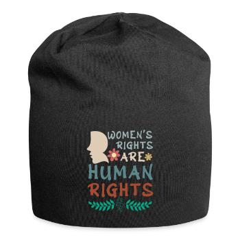 Femmes Droits humains Droit féministe Femmes Égalité - Bonnet en jersey - noir - Devant