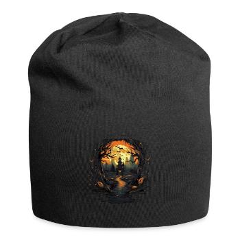 Gruselige Stimmung von Halloween - Jersey-Beanie - Schwarz - Vorne